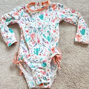 Ruffle Butts Toddler Cactus Swimsuit - 3T